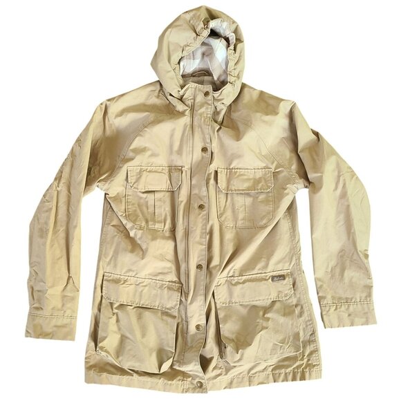 Woolrich Jackets & Blazers - Woolrich Women's Beige Outer Shell Hooded Outdoor Jacket Medium Rain Coat
